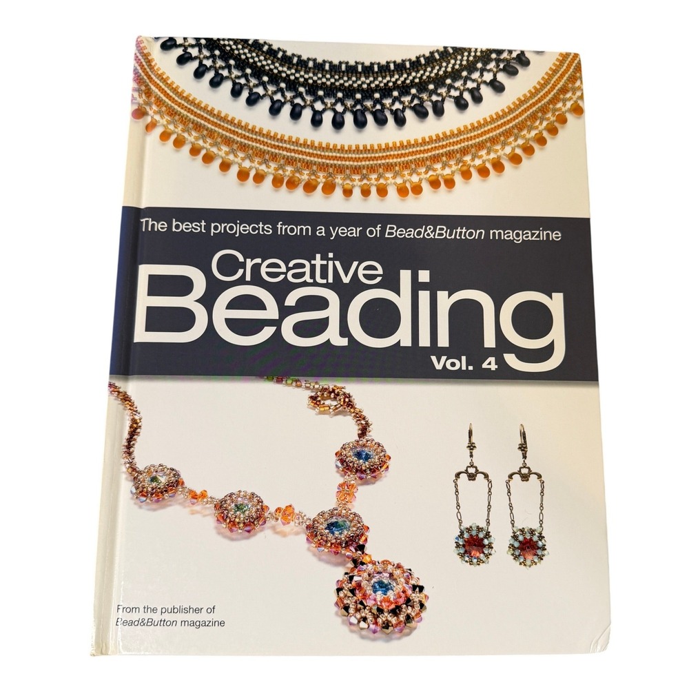 Creative Beading Vol 4 Bead&Button Magazine Projects Hardcover Jewelry Guide